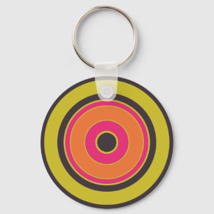 Colourful Circles 06 Keychain