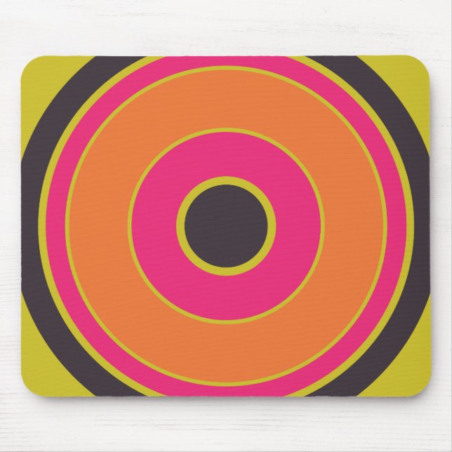 Colourful Circles 06 Mouse Pad (Front)