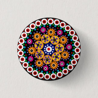Colourful Circles 1 Inch Round Button