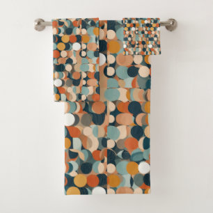 Colourful Circles Bath Towel Set
