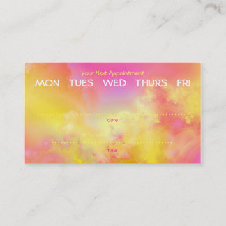 colourful circles business card