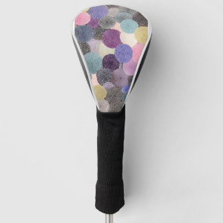 Colourful Circles Design Golf Head Cover
