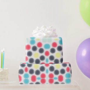 Colourful Circles Geometric Wrapping Paper 