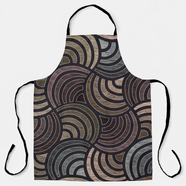 Colourful circles: high-resolution seamless textur apron (Front)