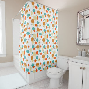 Colourful Circles Lines Retro Mid Century Modern