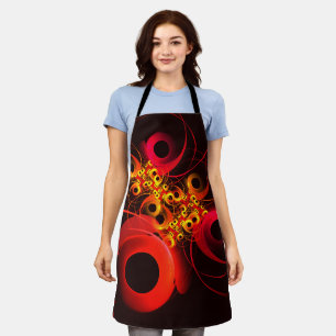 Colourful Circles Modern Abstract Art Pattern #08 Apron