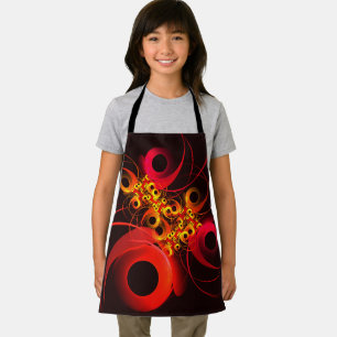Colourful Circles Modern Abstract Art Pattern #08 Apron