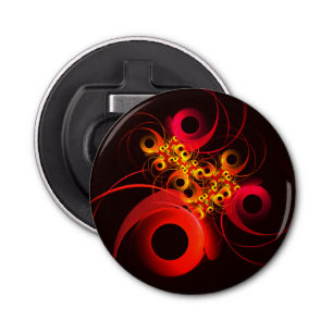 Colourful Circles Modern Abstract Art Pattern #08 Bottle Opener