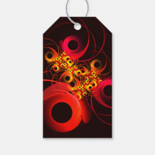 Colourful Circles Modern Abstract Art Pattern #08 Gift Tags