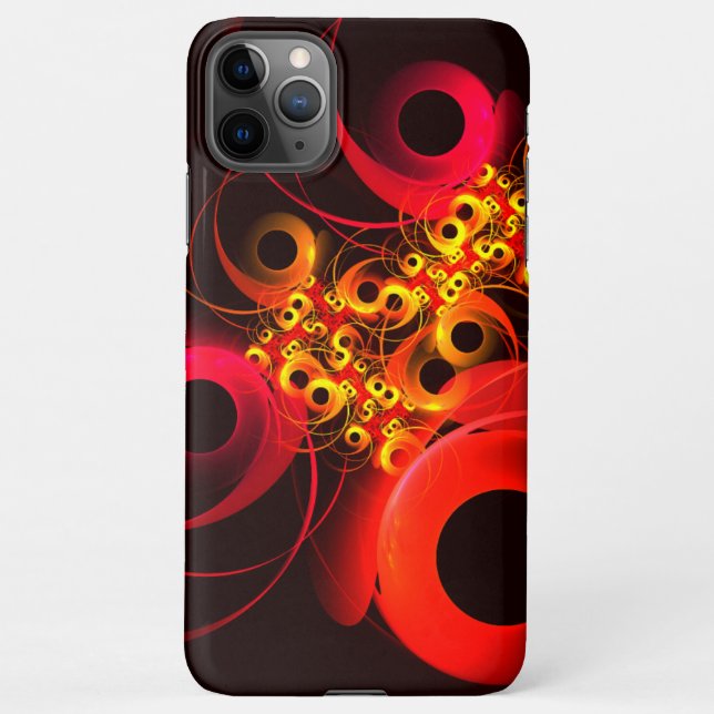 Colourful Circles Modern Abstract Art Pattern #08 iPhone Case (Back)