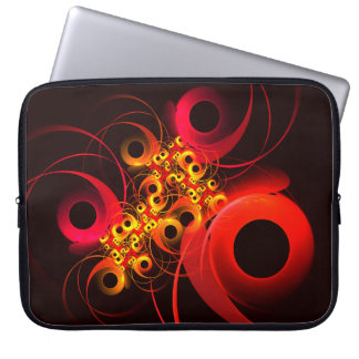Colourful Circles Modern Abstract Art Pattern #08 Laptop Sleeve