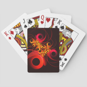 Colourful Circles Modern Abstract Art Pattern #08 Playing Cards
