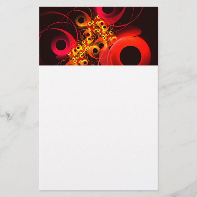 Colourful Circles Modern Abstract Art Pattern #08 Stationery (Front)