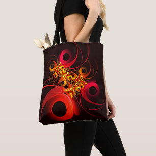 Colourful Circles Modern Abstract Art Pattern #08 Tote Bag