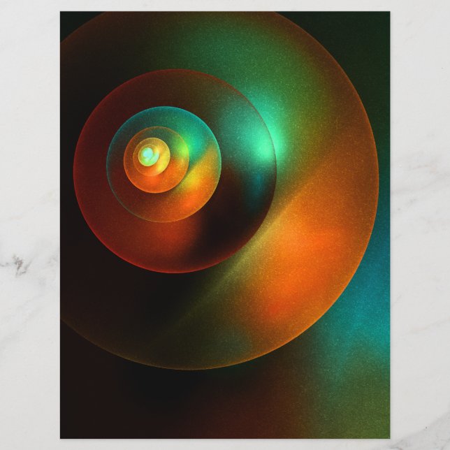 Colourful Circles Modern Abstract Art Pattern #18 (Front)