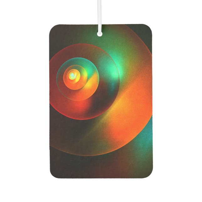 Colourful Circles Modern Abstract Art Pattern #18 Air Freshener (Front)
