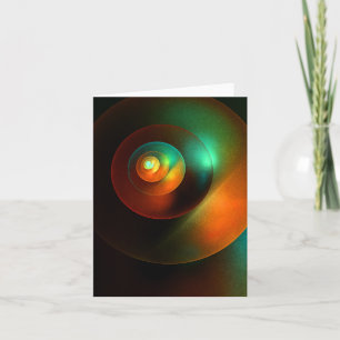 Colourful Circles Modern Abstract Art Pattern #18 Card