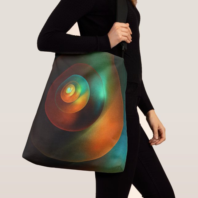 Colourful Circles Modern Abstract Art Pattern #18 Crossbody Bag (Close Up)
