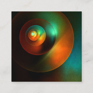 Colourful Circles Modern Abstract Art Pattern #18 Enclosure Card