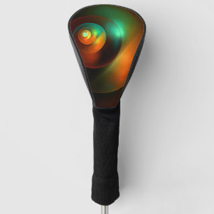 Colourful Circles Modern Abstract Art Pattern #18 Golf Head Cover