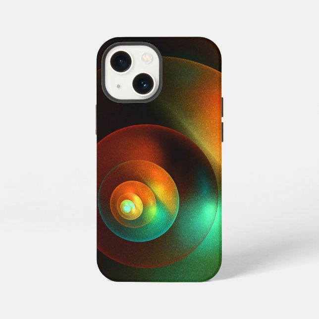 Colourful Circles Modern Abstract Art Pattern #18 iPhone Case (Back)