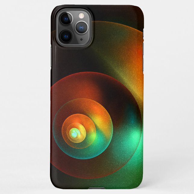 Colourful Circles Modern Abstract Art Pattern #18 iPhone Case (Back)