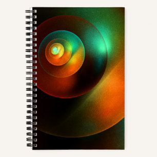 Colourful Circles Modern Abstract Art Pattern #18 Notebook