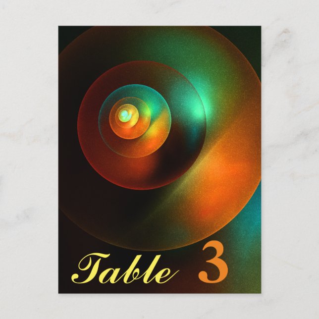 Colourful Circles Modern Abstract Art Pattern #18 Postcard (Front)