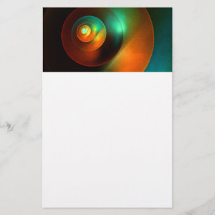 Colourful Circles Modern Abstract Art Pattern #18 Stationery