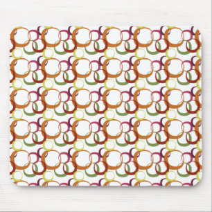 Colourful Circles Mouse Pad