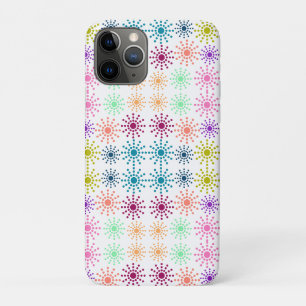 Colourful Circles Pattern Beach Towel iPhone 11 Pro Case