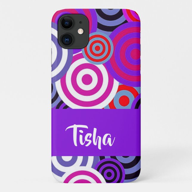 Colourful circles pattern Case-Mate iPhone case (Back)