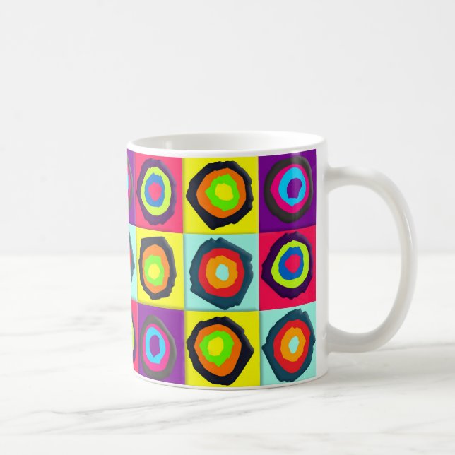 Colourful Circles Pattern Coffee Mug (Right)