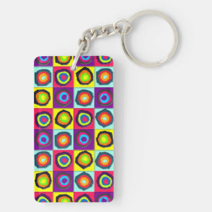 Colourful Circles Pattern Keychain