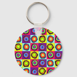 Colourful Circles Pattern Keychain