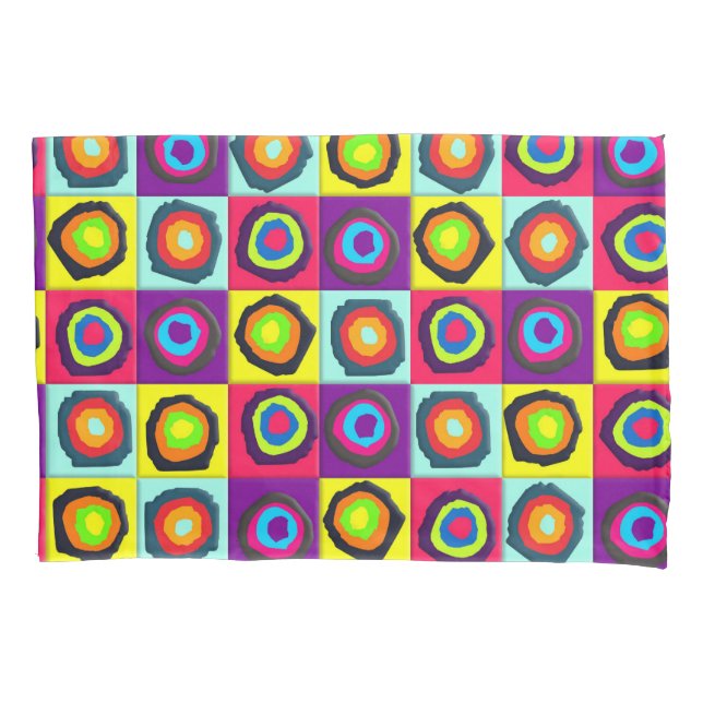 Colourful Circles Pattern Pillowcase (Front)