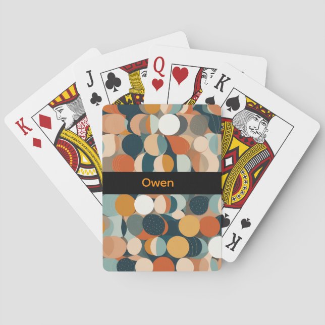 Colourful Circles Playing Cards (Back)