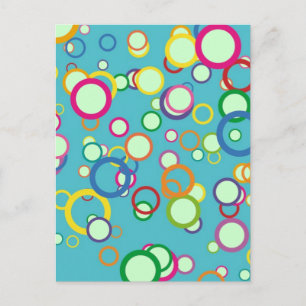 Colourful Circles Postcard