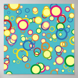 Colourful Circles Poster