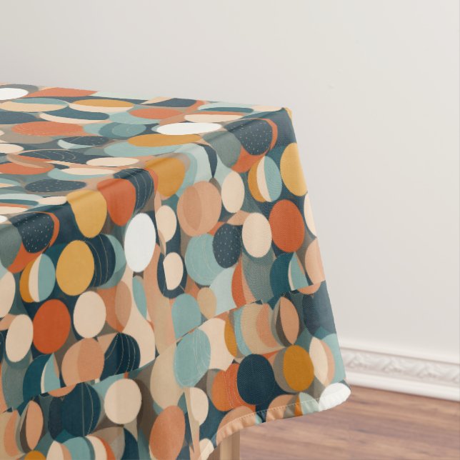 Colourful Circles Tablecloth (In Situ)