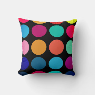 Colourful Circles Throw Pillow