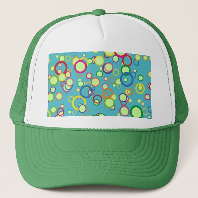 Colourful Circles Trucker Hat (Front)