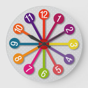 Colourful Circles Wall Clock