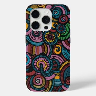 Colourful circular shapes iPhone cover pattern