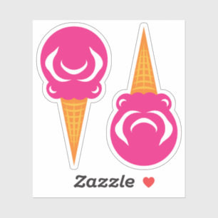 Colourful Circus Pink Ice Cream Cones