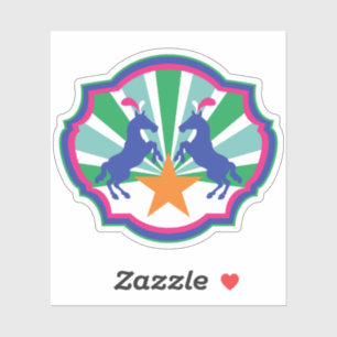 Colourful Circus Show Ponies