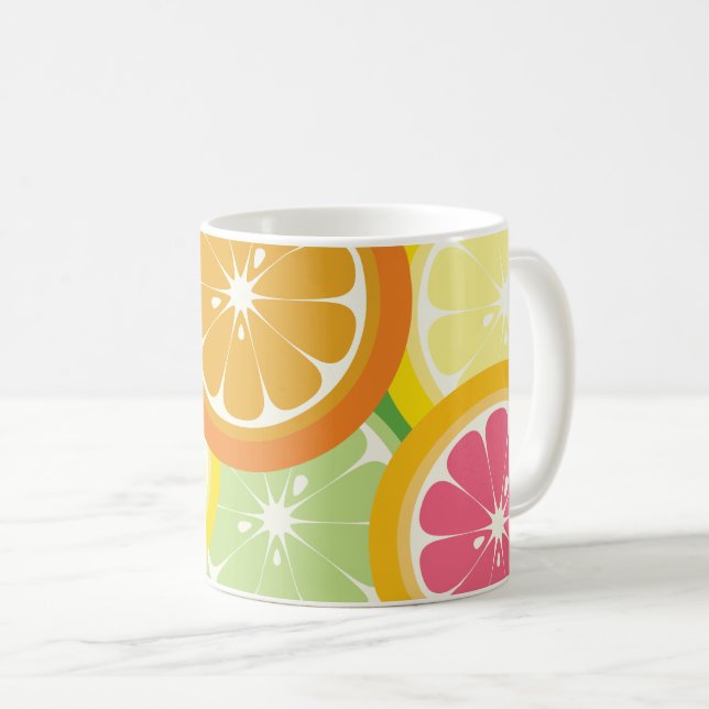 Colourful Citrus Fruit Mug (Front Right)