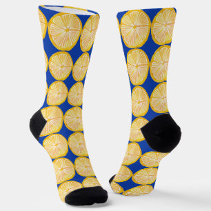 Colourful citrus lemon Fruit patten Socks