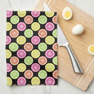 Colourful Citrus Slices Kitchen Towel