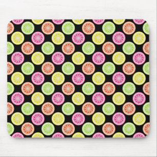 Colourful Citrus Slices Mouse Pad